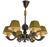 Model 10785 Chandelier in Patinated Metal by Harald Notini for Böhlmarks, Sweden, 1930s For Sale