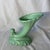 Mid-Century Modern Vintage Royal Haeger Pottery Cornucopia Vase Light Green For Sale - Image 3 of 6