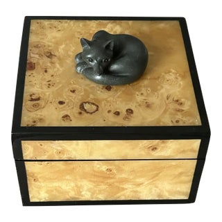 Ooak, Rare, Carved Fox, Birds Eye Box For Sale