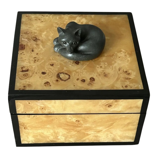 Ooak, Rare, Carved Fox, Birds Eye Box For Sale