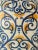 Blue Italian Renaissance Revival Ceramic Table Lamp with New Pleated Silk Lampshade, 1880s For Sale - Image 8 of 13