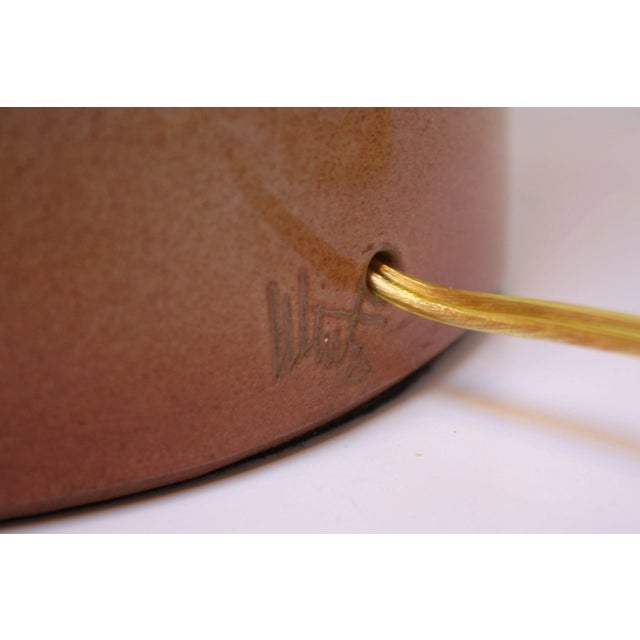 Large Stoneware Table Lamp by Martz for Marshall Studios For Sale - Image 9 of 11