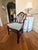 Wood Set of 4 Vintage Hepplewhite/Georgian Style Shield-Back Arm Dining Chairs With Classic Wheat Detail For Sale - Image 7 of 7