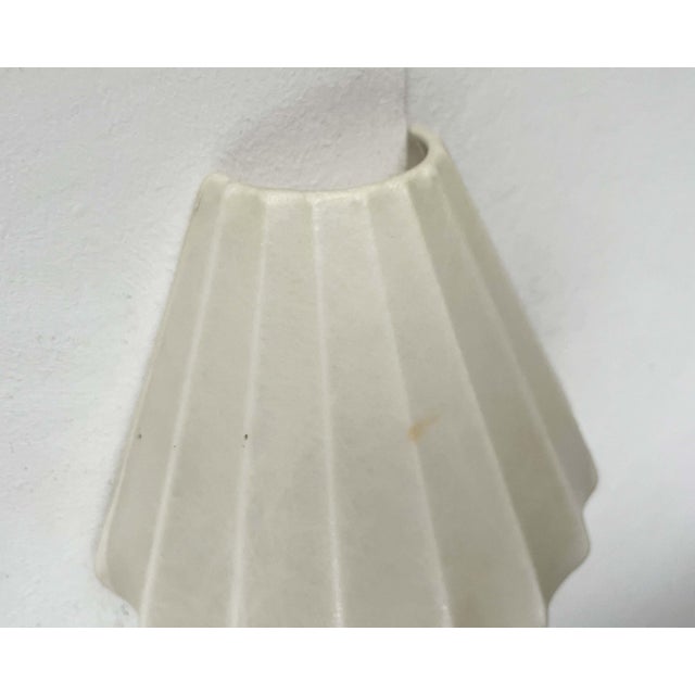 Beige Mid-Century Modern Cocoon Wall Lamp Sconce by Friedel Wauer for Goldkant Leuchten, 1960s For Sale - Image 8 of 18