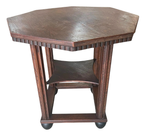Art Deco Side Table in Wood, 1920s-1930s