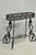 Vintage French Art Nouveau Style Heavy Wrought Iron Garden Planter Plant Stand. Circa Mid 20th Century. Measurements:...