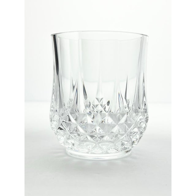 1990s 1990s Cristal D’Arques “Longchamp” Crystal Old Fashioned Tumbler Glasses - Set of 12 For Sale - Image 5 of 5