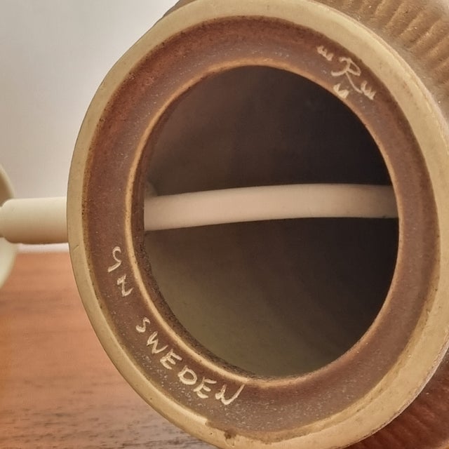 1960s 1960s Gunnar Nylund Signed Stoneware Table Lamp, Rörstrand For Sale - Image 5 of 6