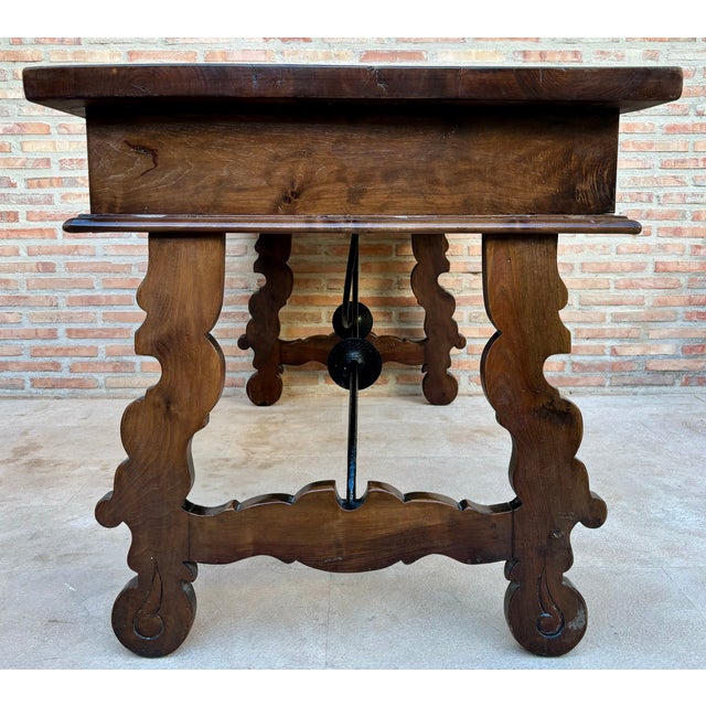Antique Baroque Spanish Desk Table For Sale - Image 15 of 16