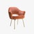 Burnt Orange Saarinen Executive Arm Chair in Rust Velvet, Gold Edition For Sale - Image 8 of 8