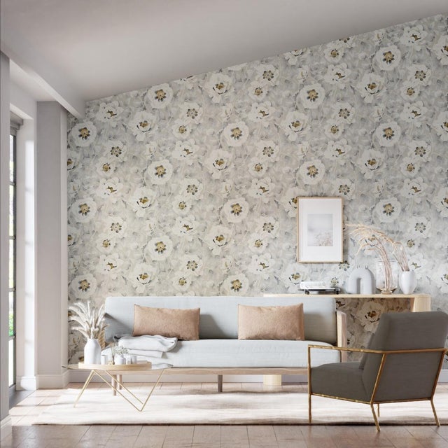 Sharing a well-balanced nostalgic feel Florent is a painterly floral wallpaper with intricately detailed watercolour...