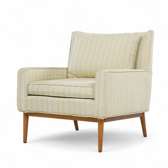 Paul McCobb for Directional Model 302 Mid Century Walnut Lounge Chairs - Pair For Sale In Chicago - Image 6 of 12