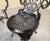 Late 20th Century Late 20th Century Victorian Revival Iron and Aluminum Garden Bistro Set, 3 Pieces For Sale - Image 5 of 15