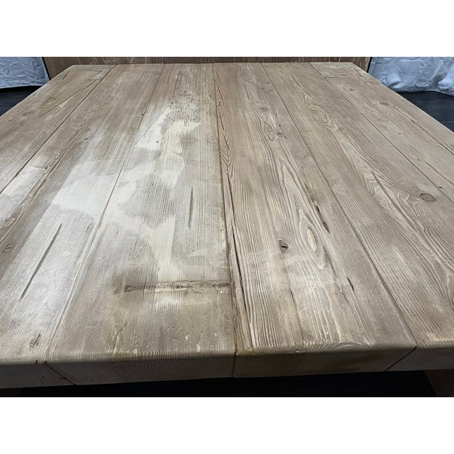 Rh Reclaimed English Beam Coffee Table | Monumental 59" Scale | One-of-a-Kind Character For Sale - Image 13 of 18