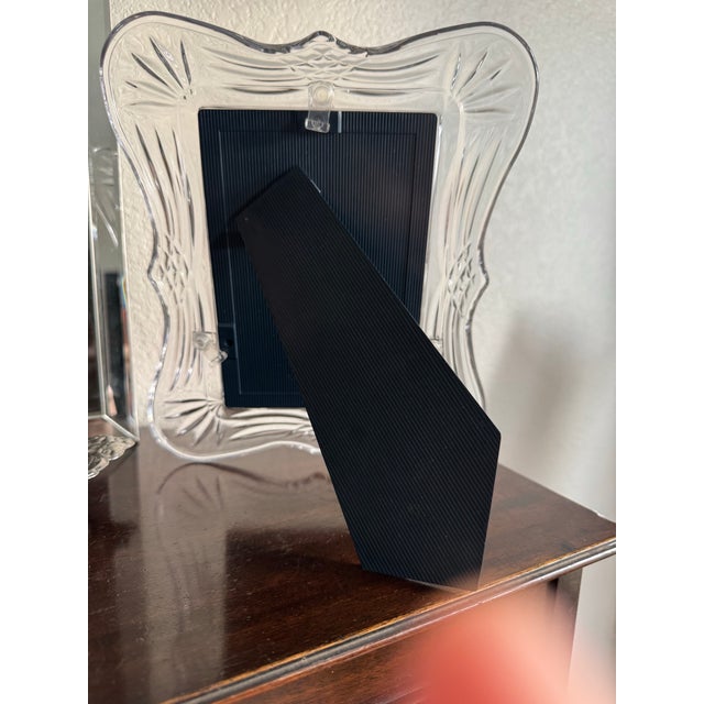 Late 20th Century Late 20th Century Vintage Mikasa "Simone" Crystal Scalloped Picture Frame For Sale - Image 5 of 8