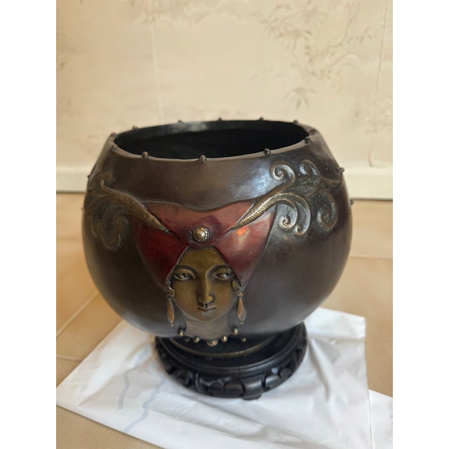 Arts & Crafts 1980s Fruit of Life Bronze Sculpture by Erte With Signature For Sale - Image 3 of 4