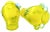 Mid-Century Murano Style Lemon-Yellow Italian Art Glass Vases With Handles - Set of 2 For Sale - Image 9 of 10