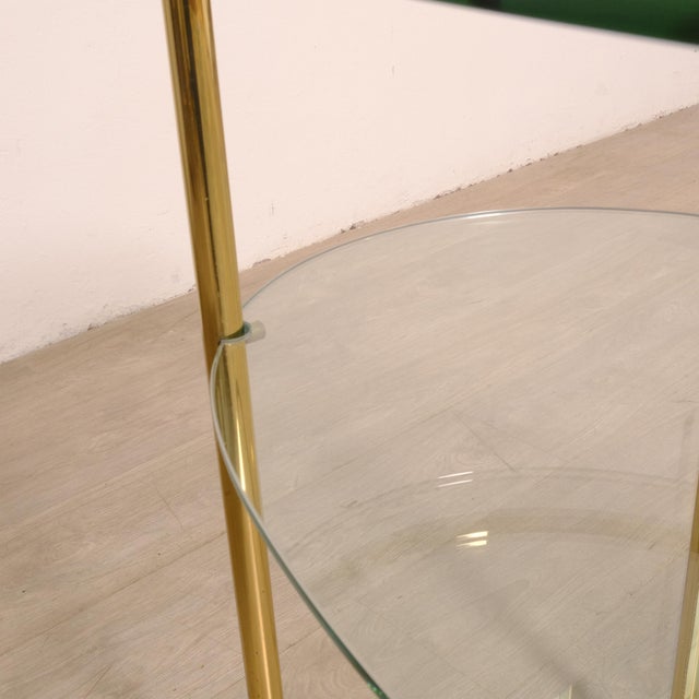 Vintage Italian Brass and Glass Console Table, 1970s For Sale - Image 14 of 18