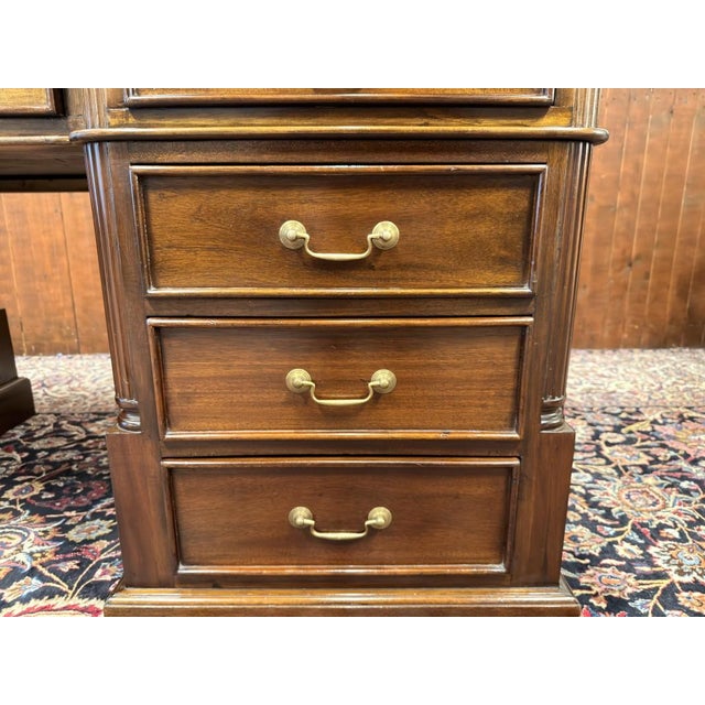 English Chesterfield Desk in Teak For Sale - Image 14 of 18