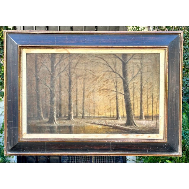 Mid 20th Century American School Landscape Oil Painting For Sale - Image 5 of 5