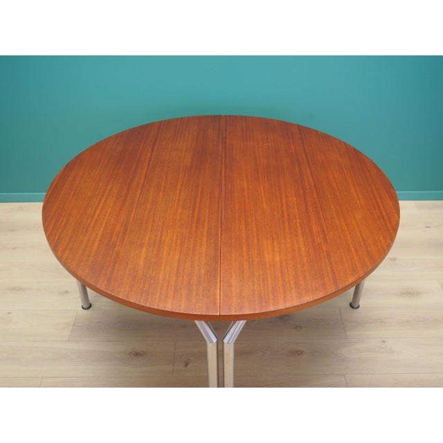 Danish Teak Half Round Table from Bent Krogh, 1970s For Sale - Image 4 of 17