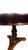 Wood Vintage Round Mahogany Pedestal Table With Inlaid Top For Sale - Image 7 of 11