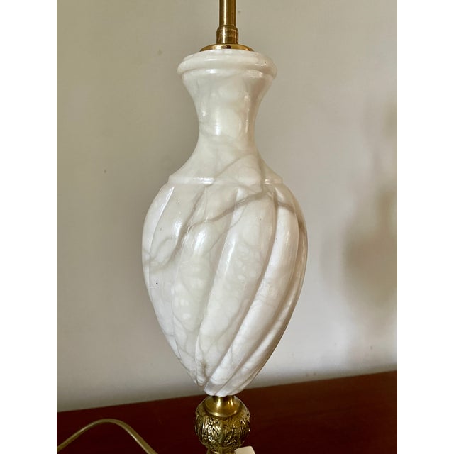 Alabaster Lamp Base, 1950 For Sale - Image 6 of 8