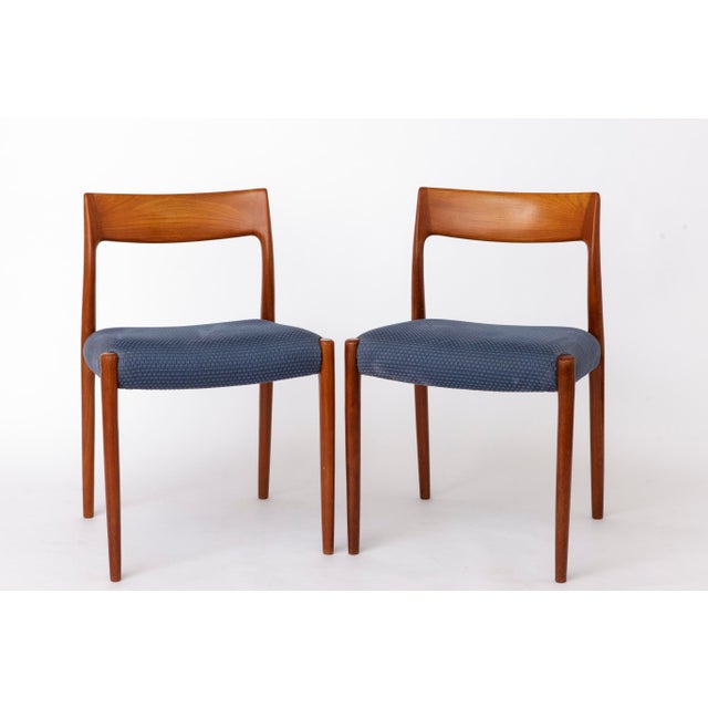 Model 77 Dining Chairs in Teak by Niels Otto Møller for J.L. Møllers, 1960s, Set of 2 For Sale - Image 10 of 10