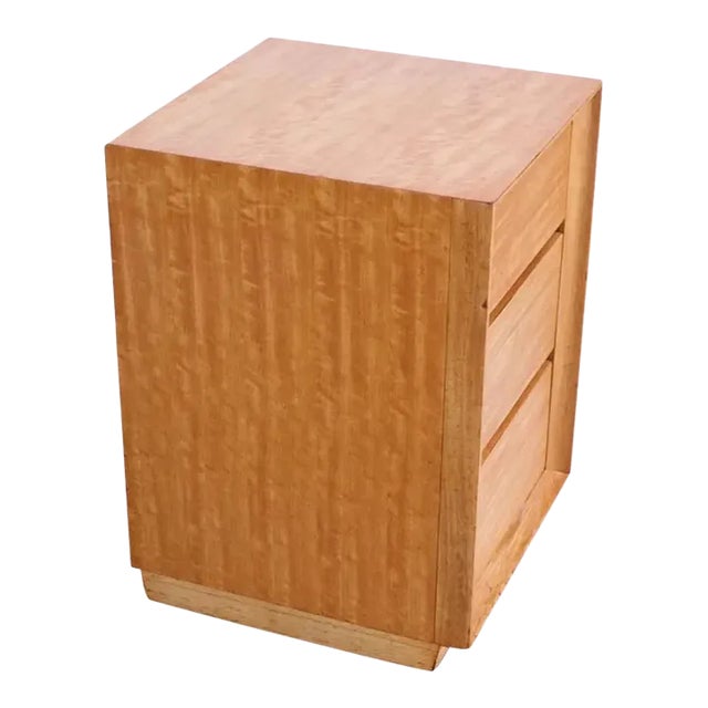 Mid-Century American Modern Maple Three-Drawer Chest For Sale