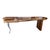 Contemporary Live Edge Walnut Coffee Table With Sculptural Metal Legs For Sale - Image 3 of 6