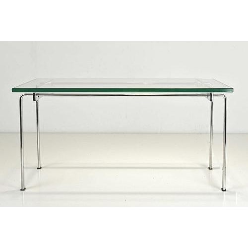 Side table - steel-glass large designer: preben fabricius and jørgen kastholm year: around 1968 manufacturer: kill...