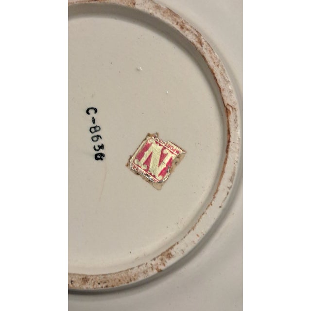 Vintage White Ceramic Weaved Medium Sized Catch All Dish Italian For Sale - Image 11 of 12