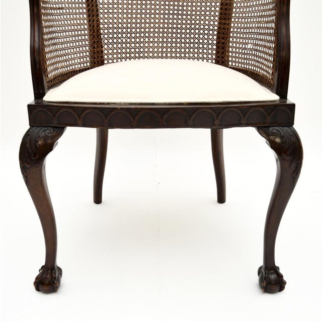 Antique Edwardian Caned Armchair, 1900s For Sale - Image 9 of 12