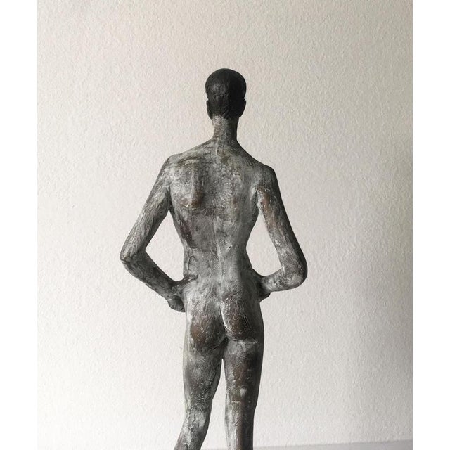 Italian Cast Bronze Man Sculpture by Aron Demetz, 2004 For Sale - Image 12 of 18