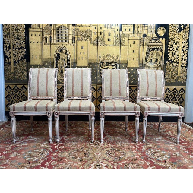 Louis XVI Style Chairs, Set of 4 For Sale - Image 5 of 5