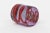 Modern Vintage 1980's Spiral Zigzag Glass Paperweight Red, Purple For Sale - Image 3 of 10