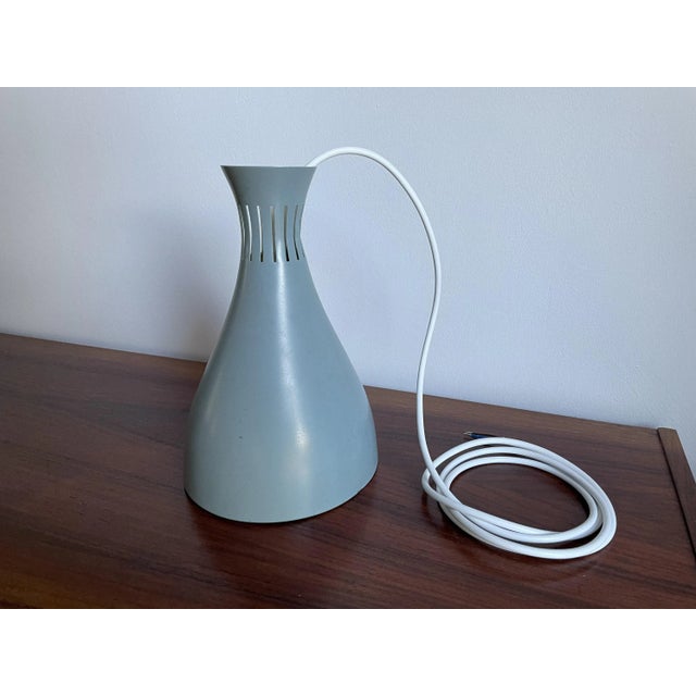 Vintage Danish Retro Pigeon Blue Pendant Lamp, 1960s For Sale - Image 6 of 10