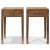 These antique elm side tables were originally designed as flower stands and could still serve as elegant vase stands...