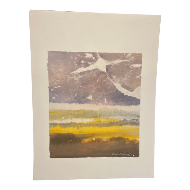 Late 20th Century Watercolor Painting by John Kokkinos For Sale