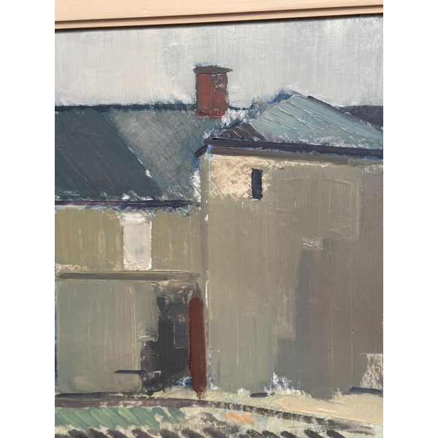 Gustav‑adolf Johansson, Sage House, 1950s, Oil Painting on Canvas, Framed For Sale - Image 7 of 18