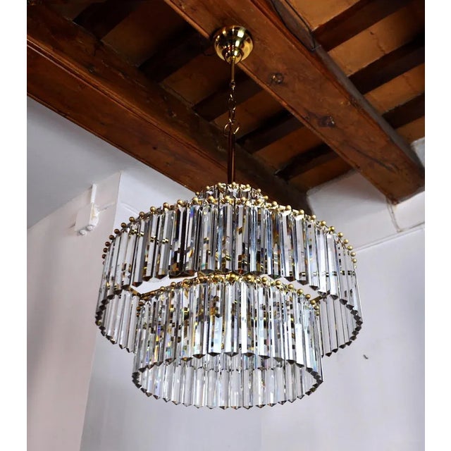 1970s German 3 Tiers Chandelier from Kinkeldey, 1970 For Sale - Image 5 of 9