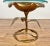 Vintage Walker Foundry Hollywood Regency Style Aluminum Gold Decorated Dogwood Table with Glass For Sale - Image 4 of 11