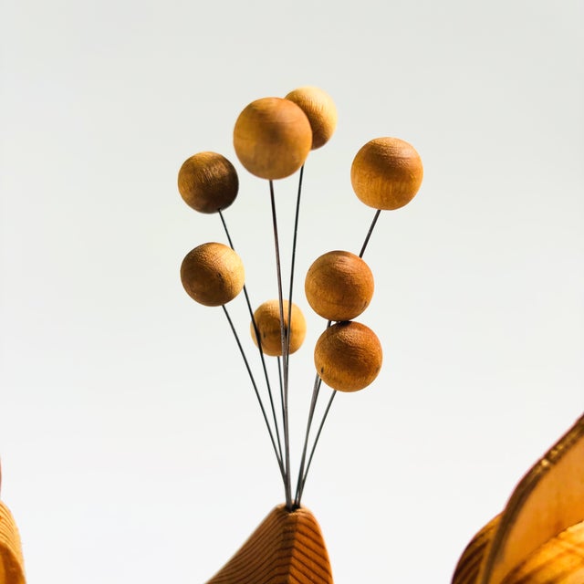 Wood Mid Century Scandinavian Wood Bird Candle Holders - Set of 2 For Sale - Image 7 of 9