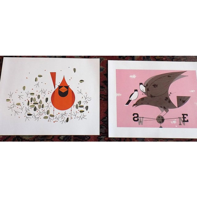 Vintage Charley Harper Modernist Abstracted Bird Lithographs (10.75" X 8.25") - Set of 9 For Sale - Image 4 of 10