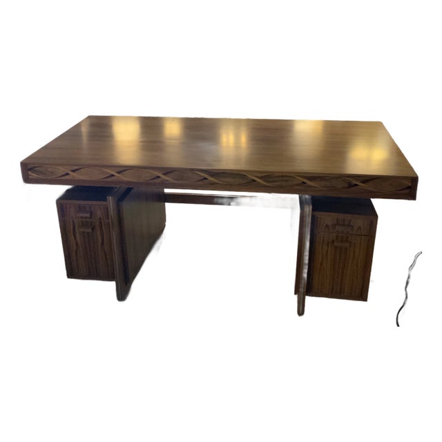 David Linley Helix Inlaid Desk For Sale