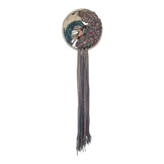 Vintage Abstract Gems Woven Wall Hanging For Sale