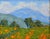 Cabin Marc A. Graison California Landscape "Rolling Hills" Painting Including the Antiqued Gold Wood Frame For Sale - Image 3 of 5