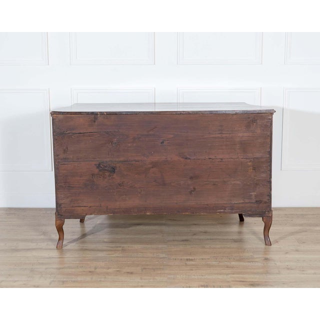 Wood Directoire Chest of Drawers in Walnut 1780 Venice For Sale - Image 7 of 8