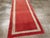 Raspberry Red Galerie Shabab Collection Mid-20th Century Turkish Oushak Runner For Sale - Image 8 of 10
