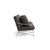Contemporary Brown Jordan Venetian Sofa, Dove frame with Fusion Charcoal fabric For Sale - Image 3 of 11
